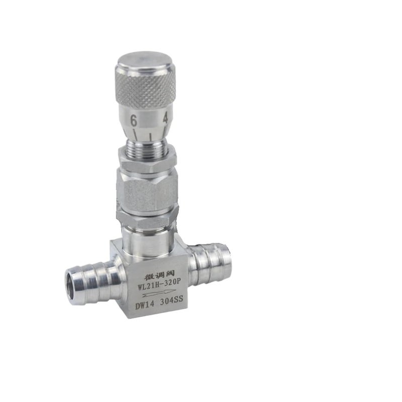 304 Stainless Steel Micro Flow Regulating Needle Valve Controller 10mm Elbow 90 Degree - Image 2