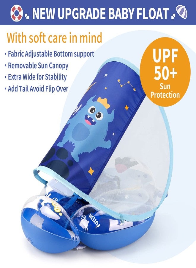 Swimbobo Baby Pool Float Inflatable Transparent Monster Infant Swim Float with Cloth Safety Seat Pool Toys for Kids 6-36 Months (Green) - Image 2