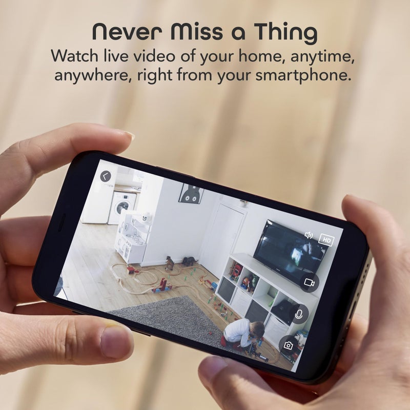 Geeni Look 1080p Indoor Security Camera â€“ 2-Pack Full HD WiFi Indoor Camera with 2-Way Audio, Motion Detection, & Night Vision â€“ Support for Alexa & Google Assistant - Image 3