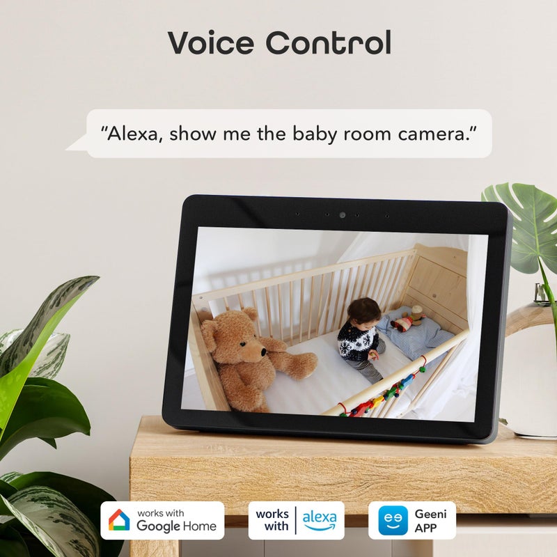 Geeni Look 1080p Indoor Security Camera â€“ 2-Pack Full HD WiFi Indoor Camera with 2-Way Audio, Motion Detection, & Night Vision â€“ Support for Alexa & Google Assistant - Image 4