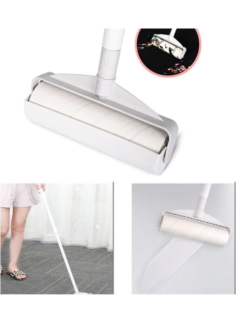 MOLTO - Telescopic Long Handle Lint Removal Roller with Spare Head Liner Dust Collector Roller with Spare Head Box - Image 1