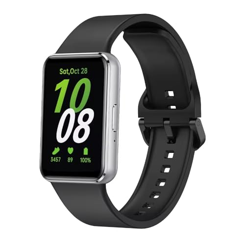 Valente Silicone Watch Bands for Galaxy Fit 3 (Black) - Image 2
