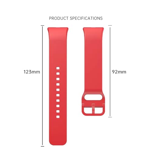 Valente Silicone Watch Bands for Galaxy Fit 3 (Black) - Image 3