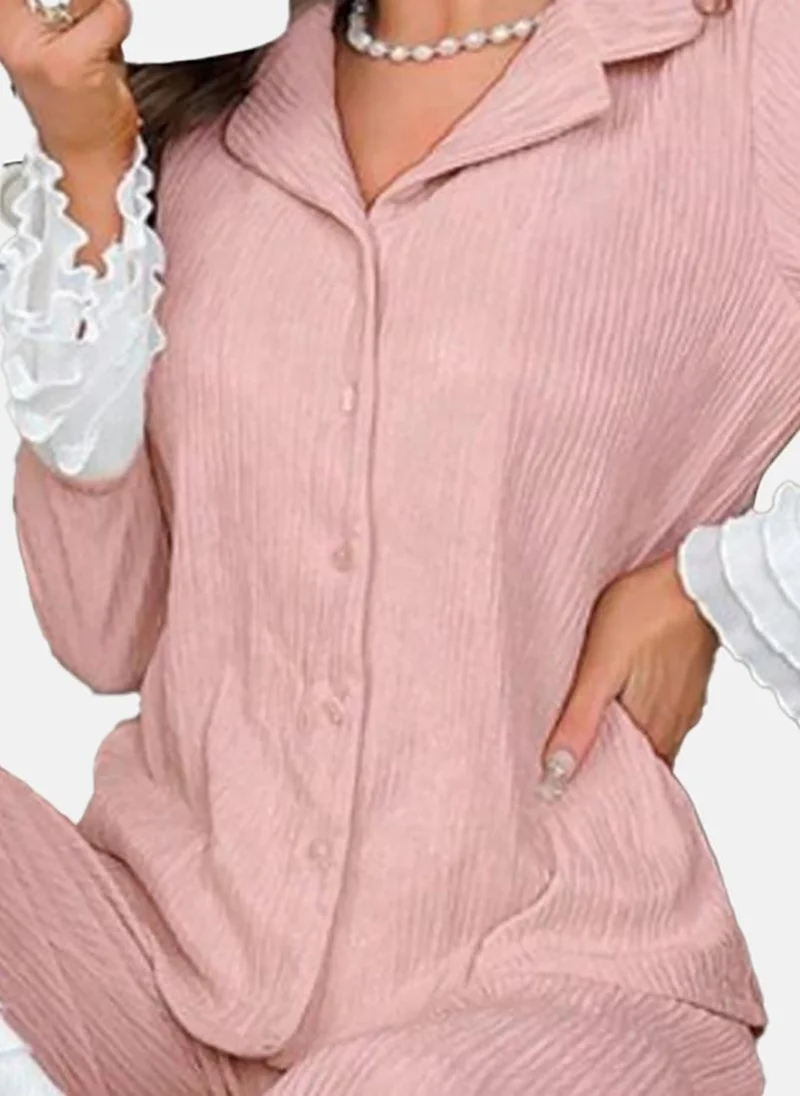 يونيكي Mauve Solid Pyjamas & Shirt