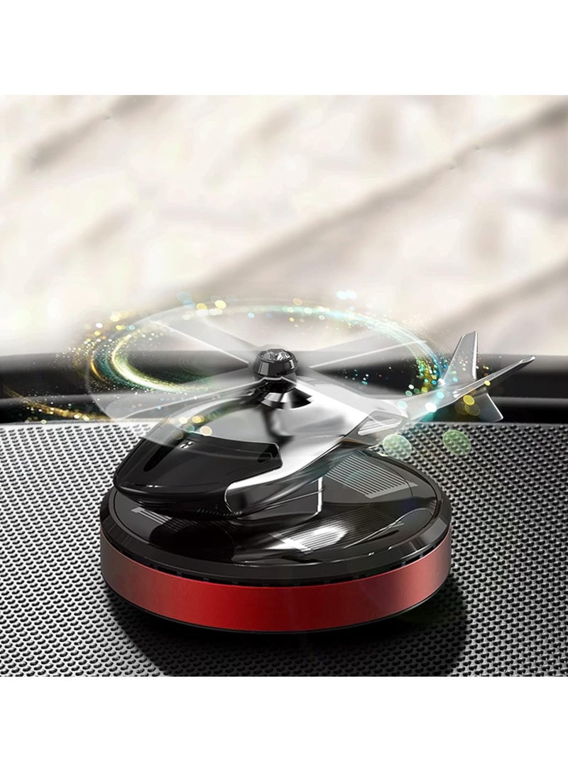 TIGER Helicopter Car Air Fresheners, Rotating Solar-Powered Airplane Car Perfume – Osmanthus & Vanilla Fragrance, Stylish Interior Decoration for Car, Home, Office - Image 1