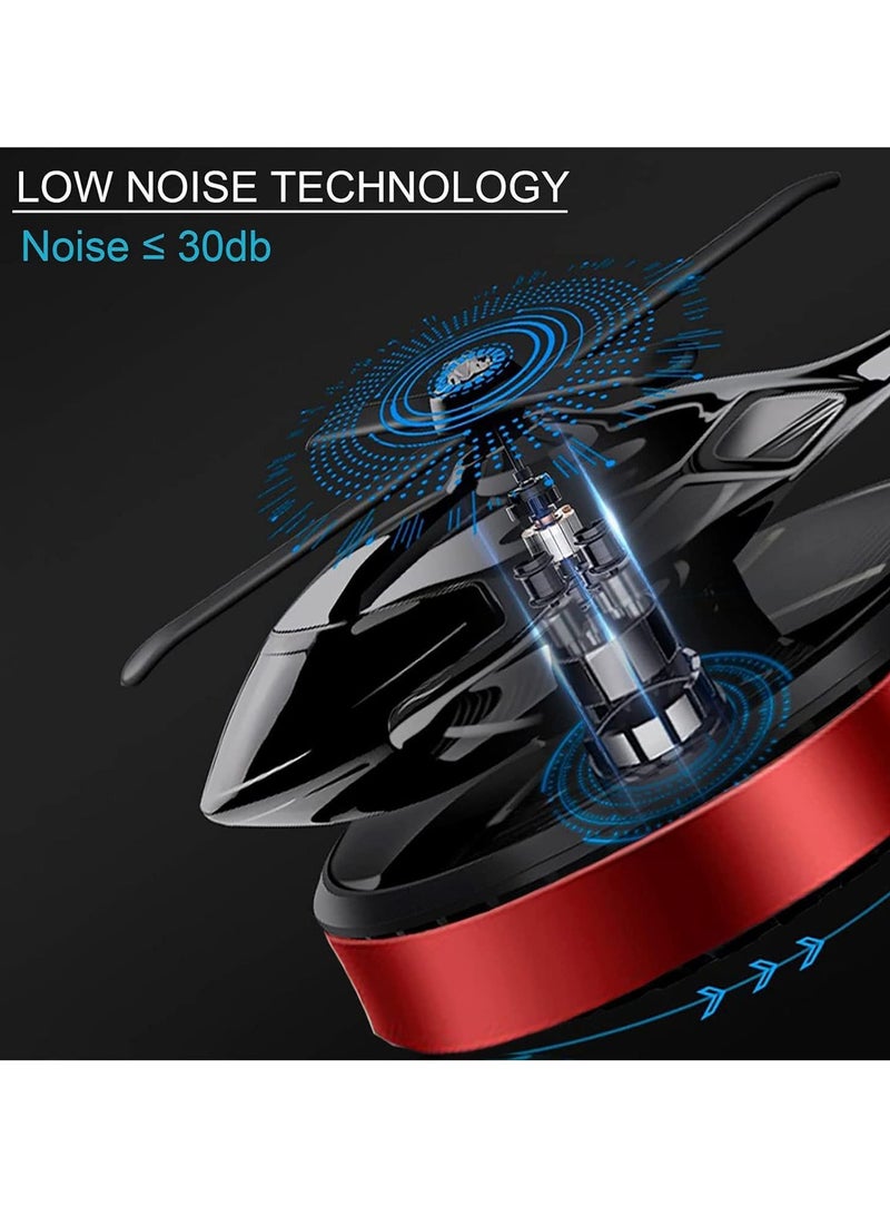 TIGER Helicopter Car Air Fresheners, Rotating Solar-Powered Airplane Car Perfume – Osmanthus & Vanilla Fragrance, Stylish Interior Decoration for Car, Home, Office - Image 3