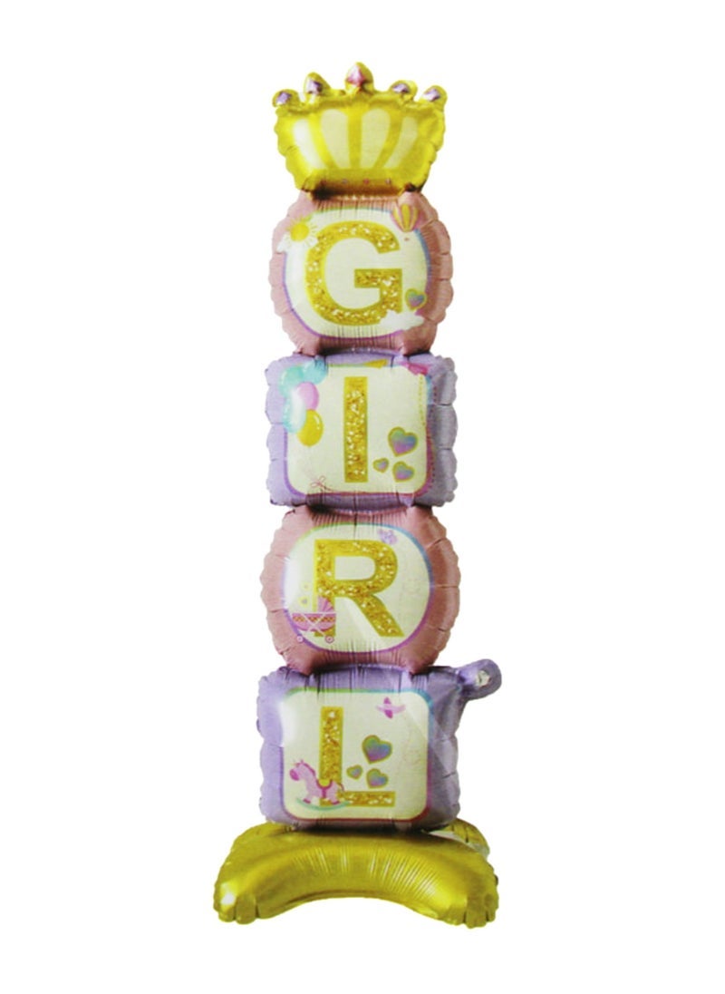 بارتي فن إنها بالون احباط فتاة 36 بوصة 1 قطعة / بطاقة اللون الوردي - Image 1