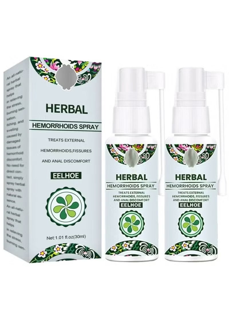 EELHOE Natural Herbal Hemorrhoid Spray – Soothing Relief for Internal  External Hemorrhoids with 100% Herbal Extract Formula - Image 1