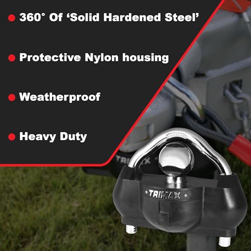 Trimax – TCP100 – Keyed-Alike Towing Kit – Locks Include UMAX100 Coupler, TC123 Coupler Lock, TS32 Receiver Lock, T5 Pin, Secure Storage Case - Image 3