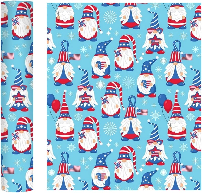 Heat Transfer Vinyl, Patriotic Print Red White Blue Ink Heat Transfer Iron on Vinyl Bundle Sheets USA American Flag Pattern 4th of July Independence Day Washable for Ironing Clothes, 12x10 Inch - Image 3