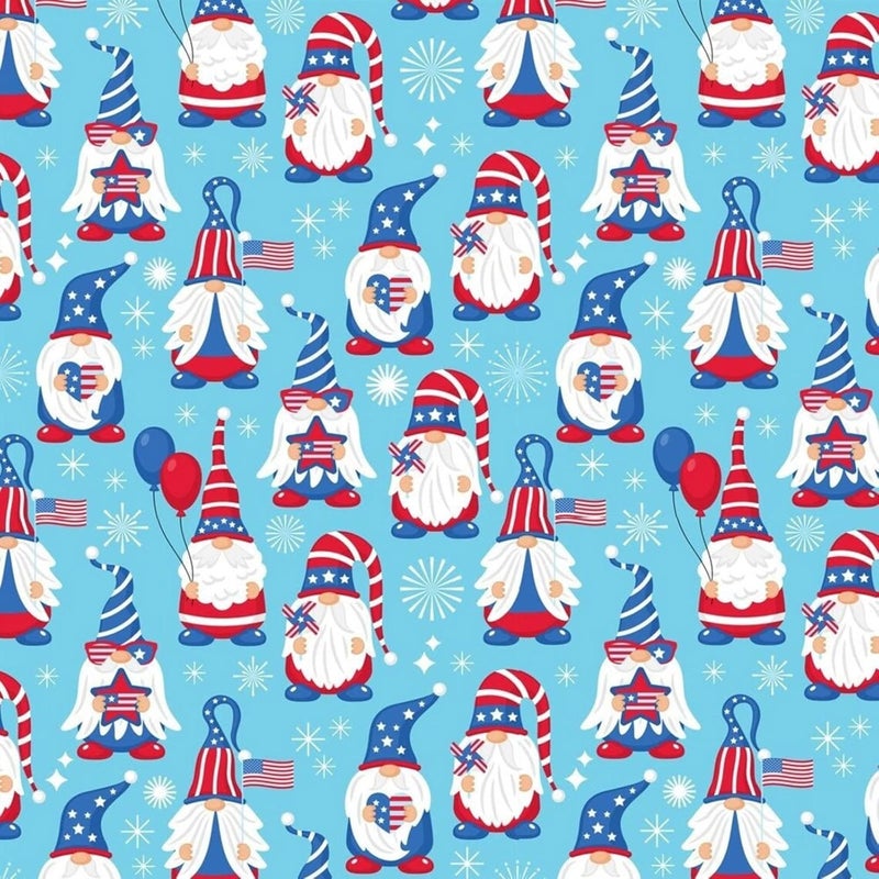Heat Transfer Vinyl, Patriotic Print Red White Blue Ink Heat Transfer Iron on Vinyl Bundle Sheets USA American Flag Pattern 4th of July Independence Day Washable for Ironing Clothes, 12x10 Inch - Image 1