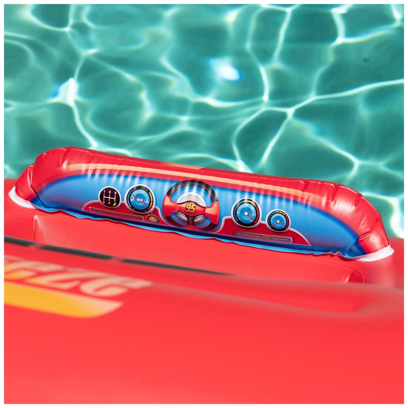 SwimWays Disney Pixar Cars Inflatable Water Boat Vehicle, Inflatable Pool Floats and Kids Pool Toys, Cars Pool Party Supplies for Kids Aged 3 & Up - Image 4