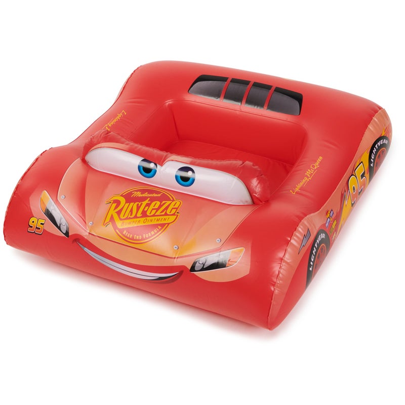 SwimWays Disney Pixar Cars Inflatable Water Boat Vehicle, Inflatable Pool Floats and Kids Pool Toys, Cars Pool Party Supplies for Kids Aged 3 & Up - Image 1