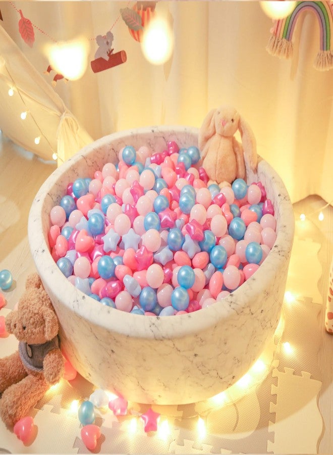 STARBOLO Star Ball Pit Balls for Kids - Mixed Star Balls Crush Proof Play Plastic Balls for Ball Pit Soft Plastic Pool Balls for Kids Birthday Party Phthalate Free BPA Free Non-Toxic Indoor Outdoor. - Image 2