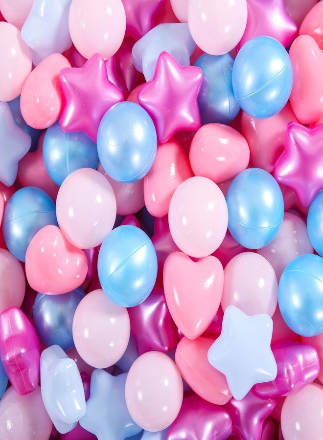 STARBOLO Star Ball Pit Balls for Kids - Mixed Star Balls Crush Proof Play Plastic Balls for Ball Pit Soft Plastic Pool Balls for Kids Birthday Party Phthalate Free BPA Free Non-Toxic Indoor Outdoor. - Image 1