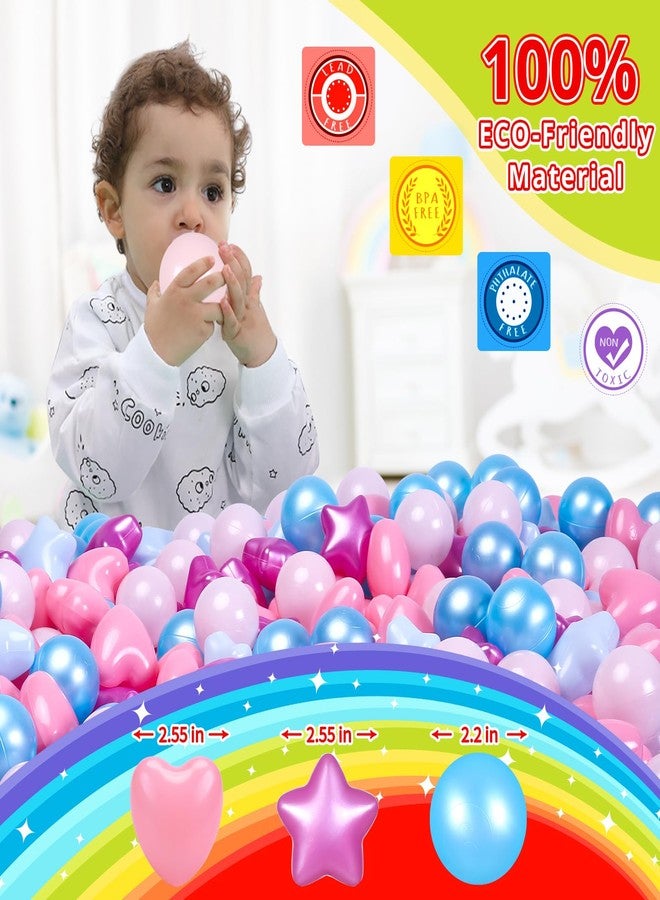 STARBOLO Star Ball Pit Balls for Kids - Mixed Star Balls Crush Proof Play Plastic Balls for Ball Pit Soft Plastic Pool Balls for Kids Birthday Party Phthalate Free BPA Free Non-Toxic Indoor Outdoor. - Image 4