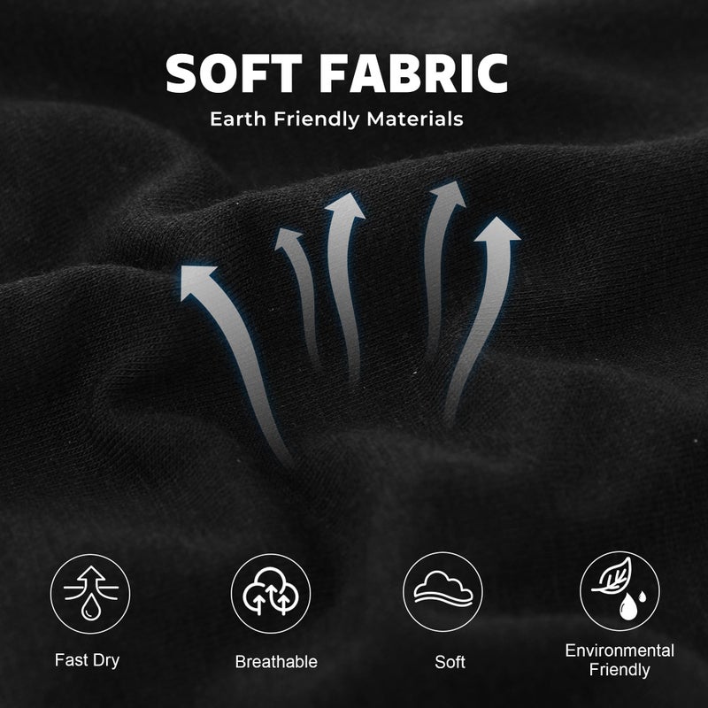 BAMBOO COOL Moisture-Wicking Soft Men's Underwear Boxer Briefs for Men With Open Fly Pouch (6 pack) XL - Image 4
