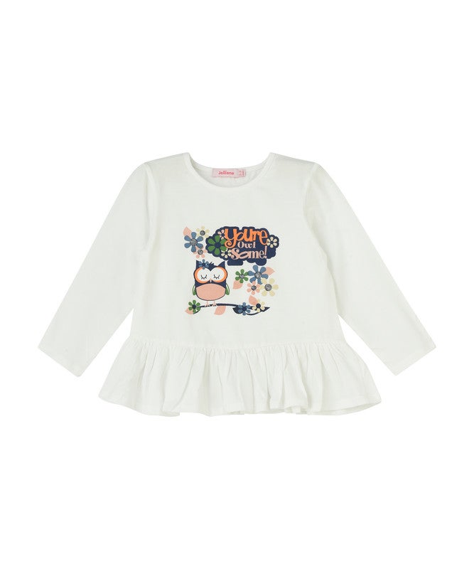 JELLIENE GIRLS TOP MAKE YOUR LITTLE ONE LOOK EXTRA ADORABLE WITH THIS GRAPHIC - Image 1