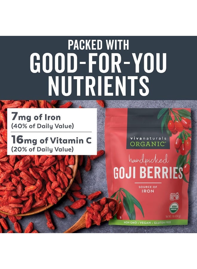 Viva Naturals Organic Goji Berries 0.5kg - Image 4