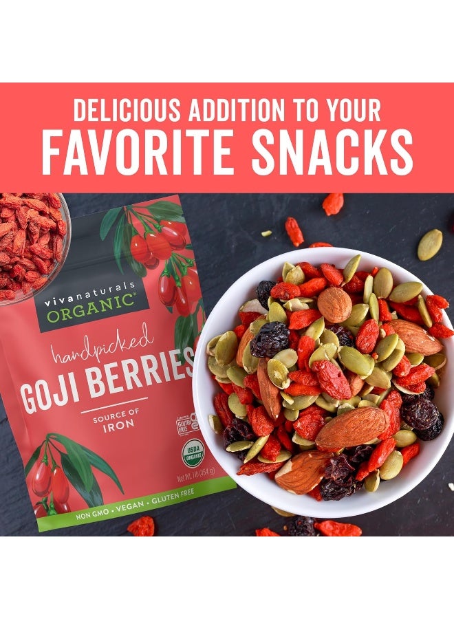 Viva Naturals Organic Goji Berries 0.5kg - Image 3