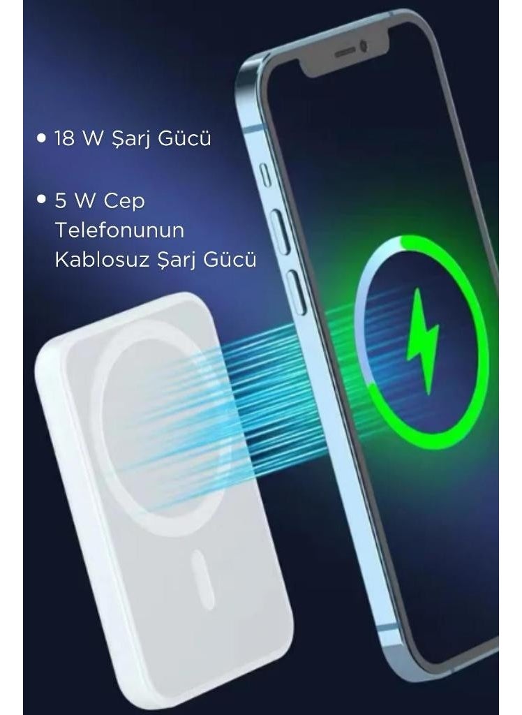 Bakeey - Magsafe Battery Pack Powerbank Iphone Compatible Wireless Magsafe Charger Charger Powerbank - Image 1