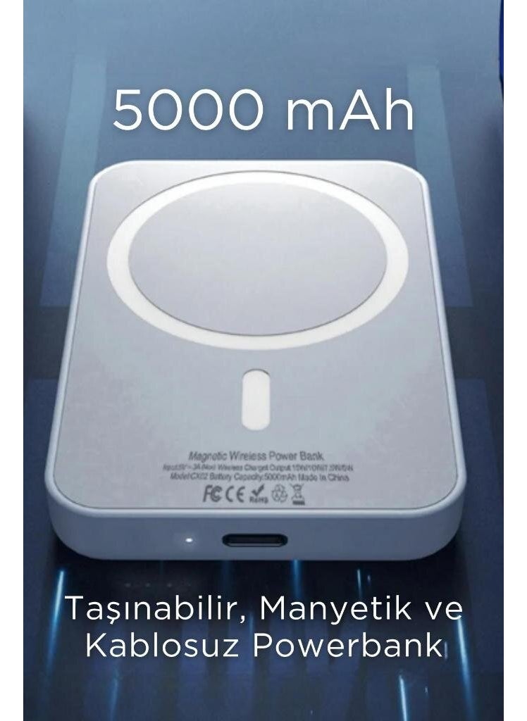 Bakeey - Magsafe Battery Pack Powerbank Iphone Compatible Wireless Magsafe Charger Charger Powerbank - Image 1