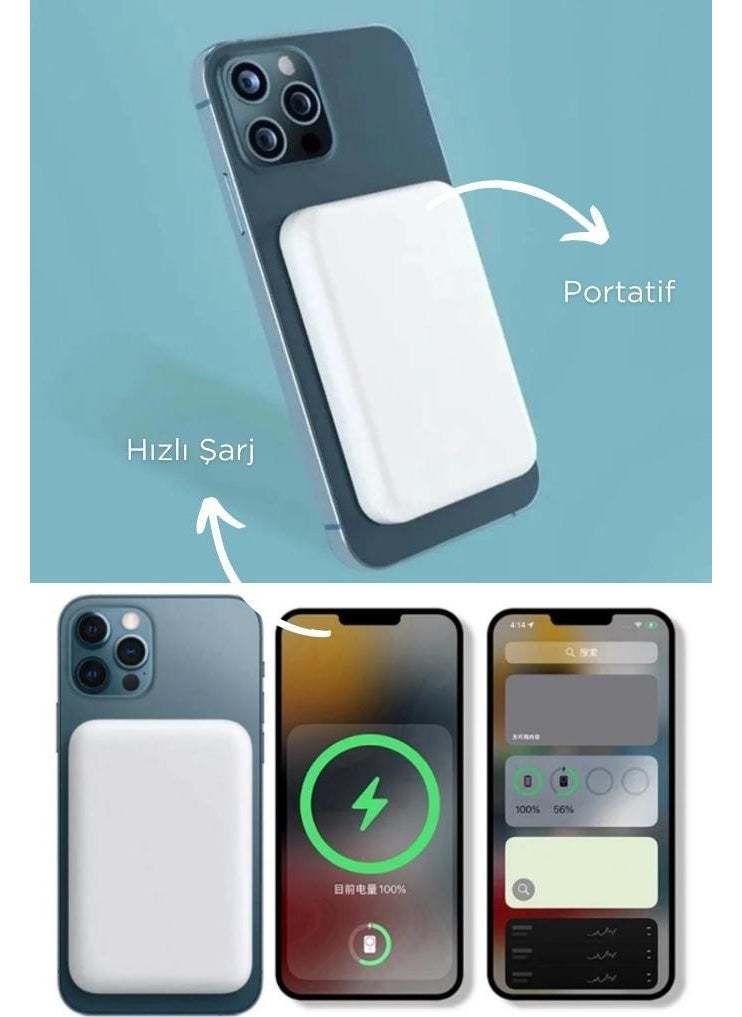 Bakeey - Magsafe Battery Pack Powerbank Iphone Compatible Wireless Magsafe Charger Charger Powerbank - Image 1