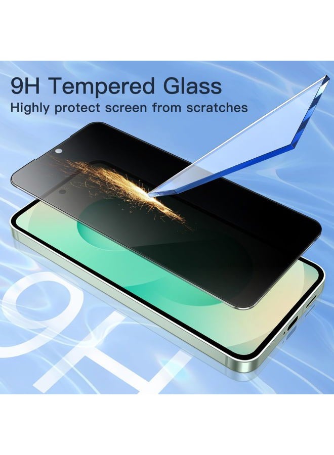 Jetech Privacy Screen Protector for Samsung Galaxy S25+ / S25 Plus 5G, Anti-Spy Tempered Glass Film, Fingerprint ID Compatible, 2-Pack - Image 5