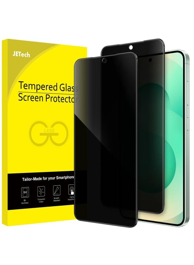 Jetech Privacy Screen Protector for Samsung Galaxy S25+ / S25 Plus 5G, Anti-Spy Tempered Glass Film, Fingerprint ID Compatible, 2-Pack - Image 1