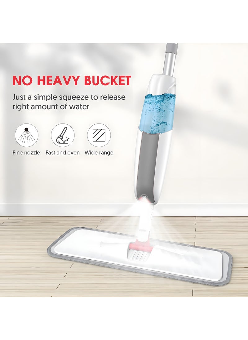 Spray Mops For Floor Cleaning Microfiber Flat Mop With Refillable Bottle and Reusable Pad Floor mop For Home Kitchen Hardwood Laminate Wood Ceramic Tiles Grey - pzsku/Z3A06DBB92CC27FC8CCB7Z/45/_/1719177184/6c258134-6f59-4d77-aa50-cefb7cee6c35