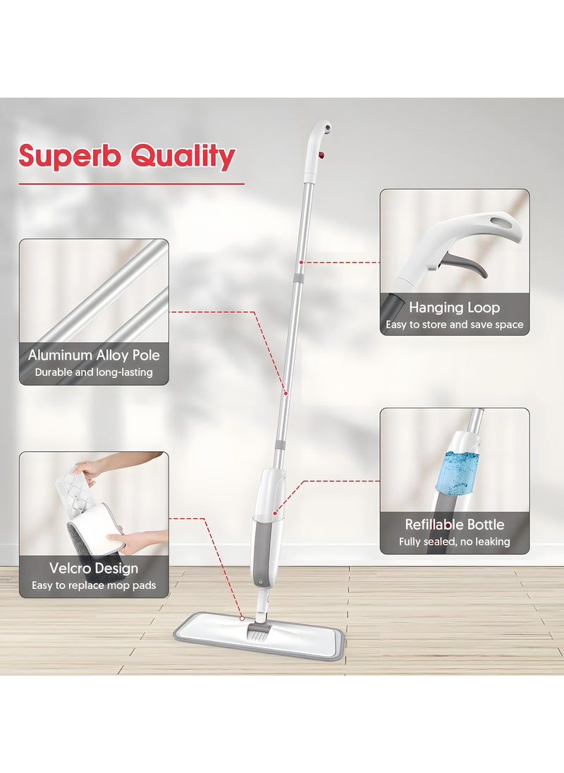 Spray Mops For Floor Cleaning Microfiber Flat Mop With Refillable Bottle and Reusable Pad Floor mop For Home Kitchen Hardwood Laminate Wood Ceramic Tiles Grey - pzsku/Z3A06DBB92CC27FC8CCB7Z/45/_/1719177216/a3272cfd-876e-49d5-94bf-77421dc4c4dd