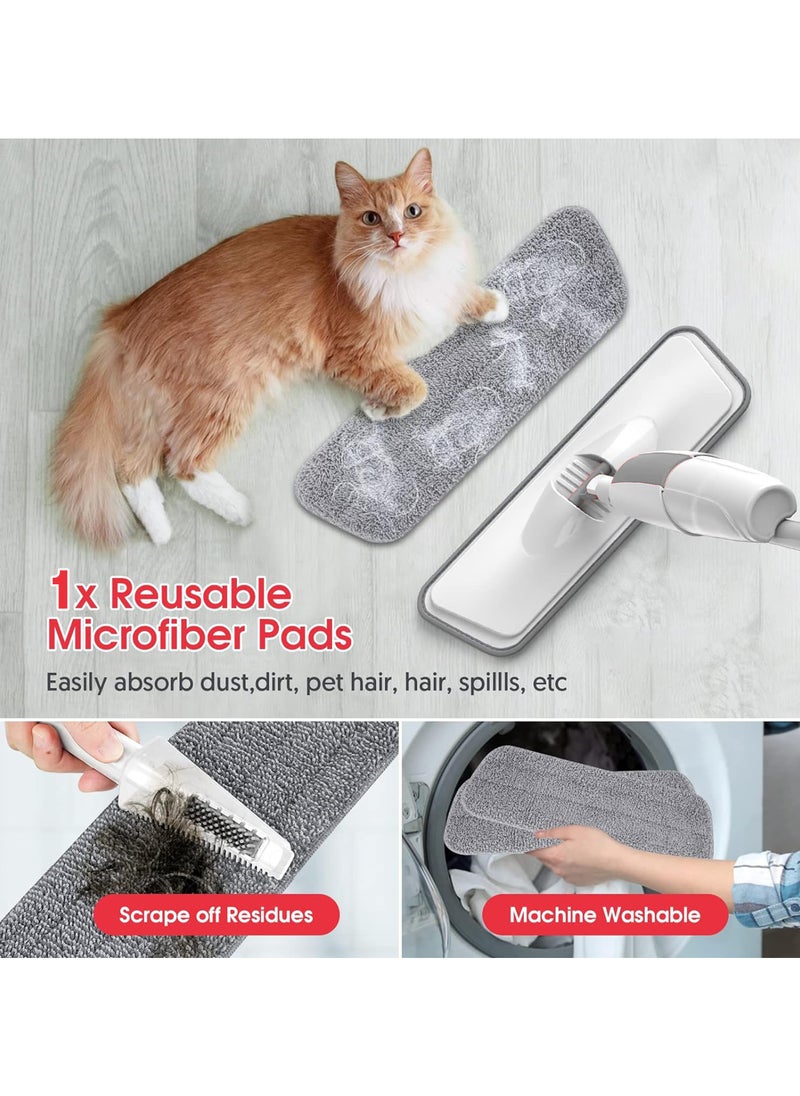 Spray Mops For Floor Cleaning Microfiber Flat Mop With Refillable Bottle and Reusable Pad Floor mop For Home Kitchen Hardwood Laminate Wood Ceramic Tiles Grey - pzsku/Z3A06DBB92CC27FC8CCB7Z/45/_/1719177237/13686c56-0d7b-491d-90fe-51cfc6a7b58f