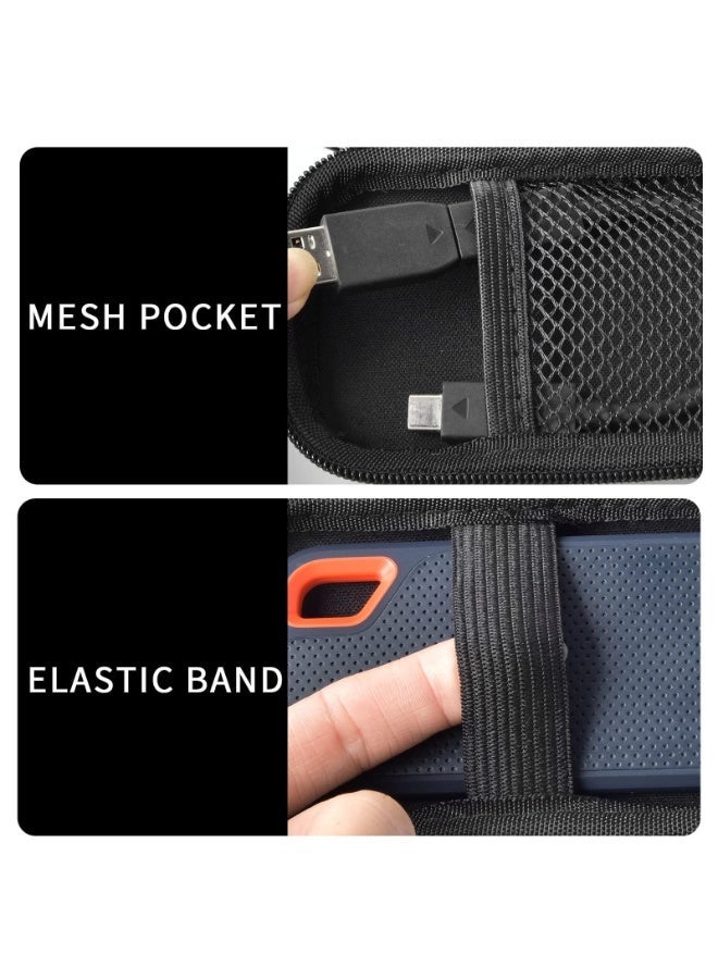 Chabeia Case for SanDisk 1TB 2TB 500GB 4TB/for SanDisk PRO Extreme Portable SSD, External Solid State Hard Drive Storage Holder for SDSSDE61/ SDSSDE60/ SDSSDE81/SDSSDE30/SDSSDE60(Box Only)(Fullblack) - Image 3