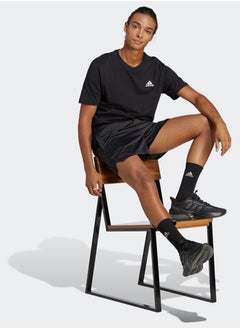 Adidas تي شيرت جيرسيه بشعار صغير مطرز من Essentials  - Image 4