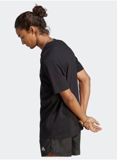Adidas تي شيرت جيرسيه بشعار صغير مطرز من Essentials  - Image 3