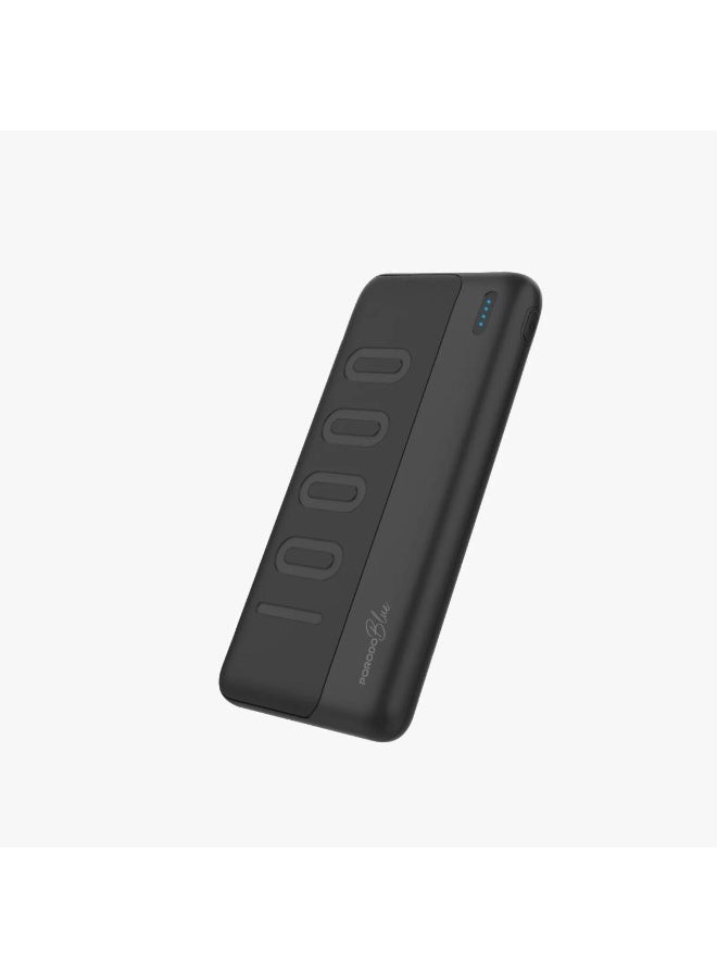 Porodo Blue 10000mAh Slim Power Bank Dual USB A Output Portable Fast Charging Powerbank for Smartphones - Image 4