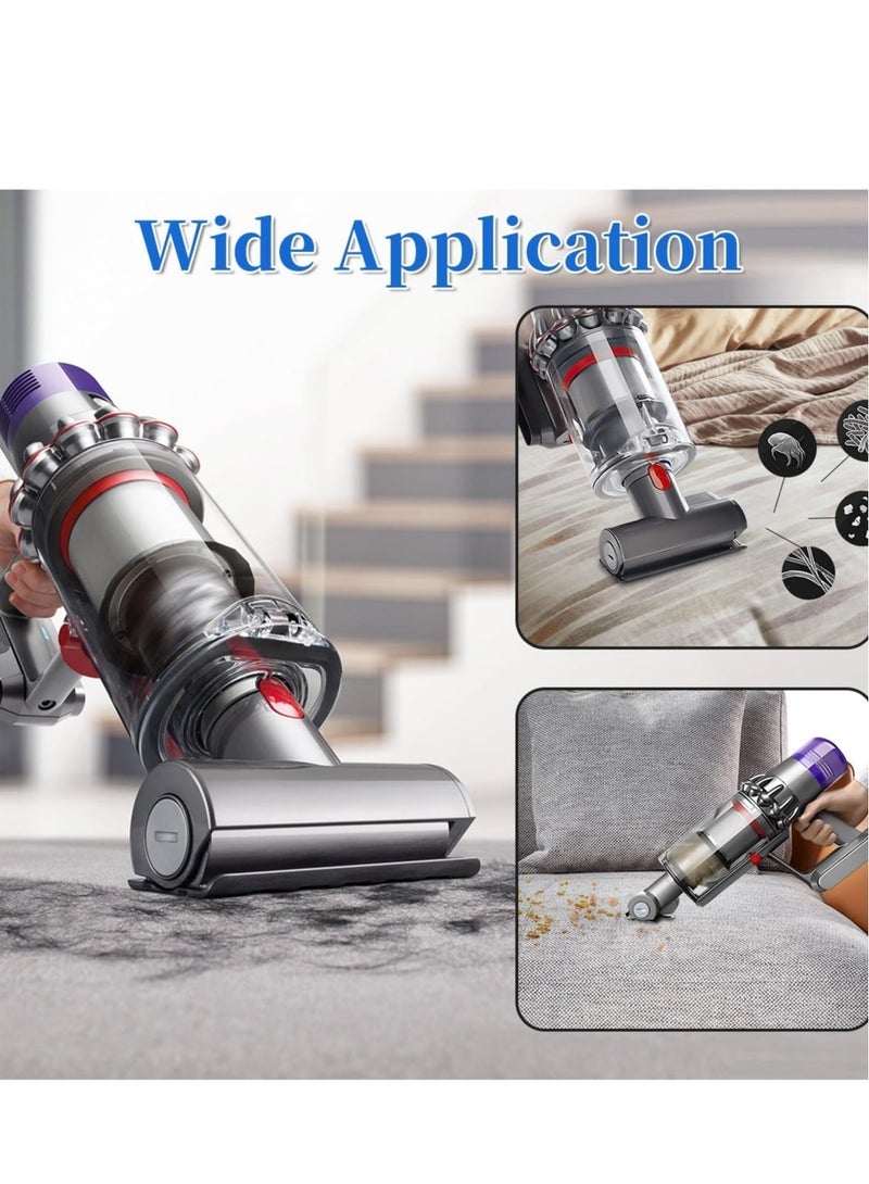 Motorhead for Dyson V15 V11 V10 V8 V7 Vacuum Cleaner, Cordless Vacuum Accessories, Mini Motorized Mattress Tool Head Replacement Parts - Image 4