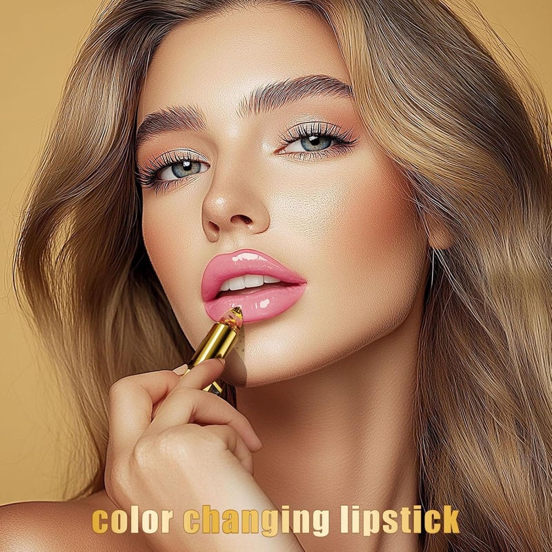 3Pcs Advanced Formulas Lipsticks with Heat Activated Change Retention Silky Feel for Dry Lips Color Changing Lip Balm - Image 2