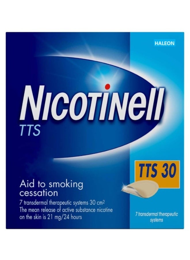 HALEON لصقات نيكوتينيل TTS-30 بتركيز 21 ملغ - 7 لصقات لدعم الإقلاع عن التدخين - Image 3