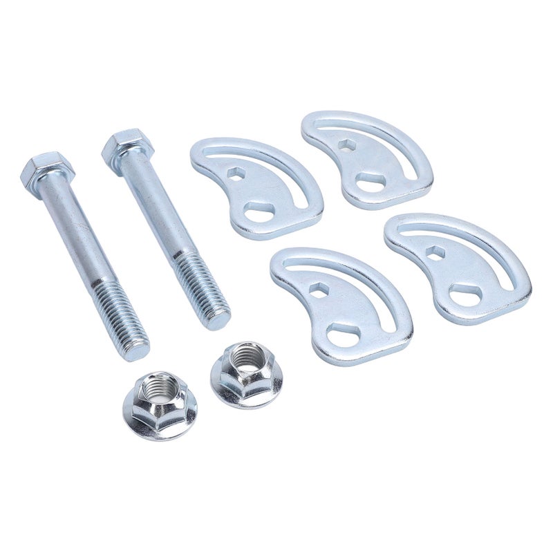 2PCS Upper Control Arm Camber Kit Iron ±1.5 Degree Camber Bolt Adjusting Kit Replacement for XL 1500 2500 Silver - Image 4