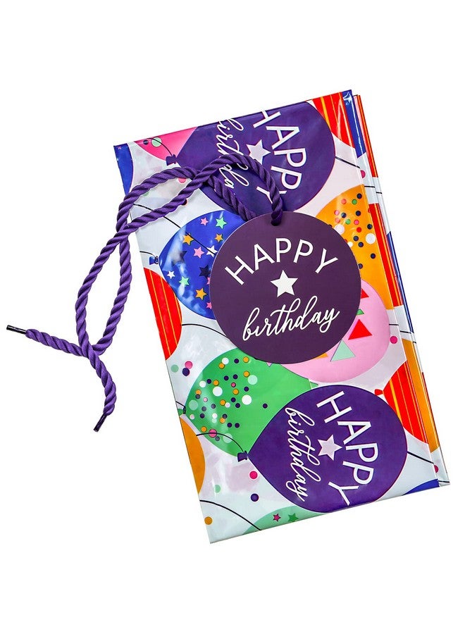 WRAPAHOLIC 56" Large Birthday Plastic Gift Bag Colorful Balloon With Confetti Design For Kids Birthdays Parties Or Celebrating 56" H X 36" W - Image 3