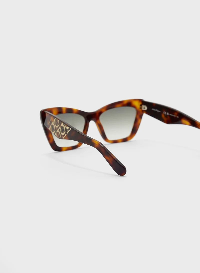 FERRAGAMO Rectangle Shape Sunglasses