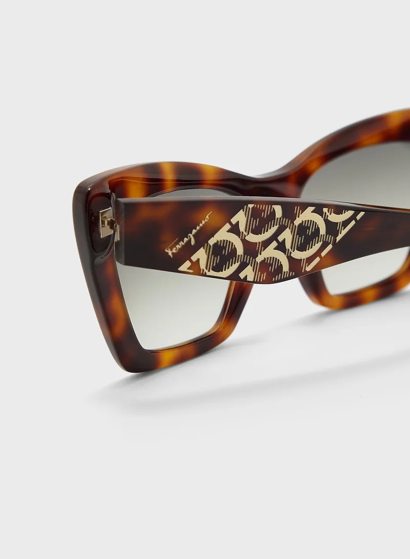 FERRAGAMO Rectangle Shape Sunglasses