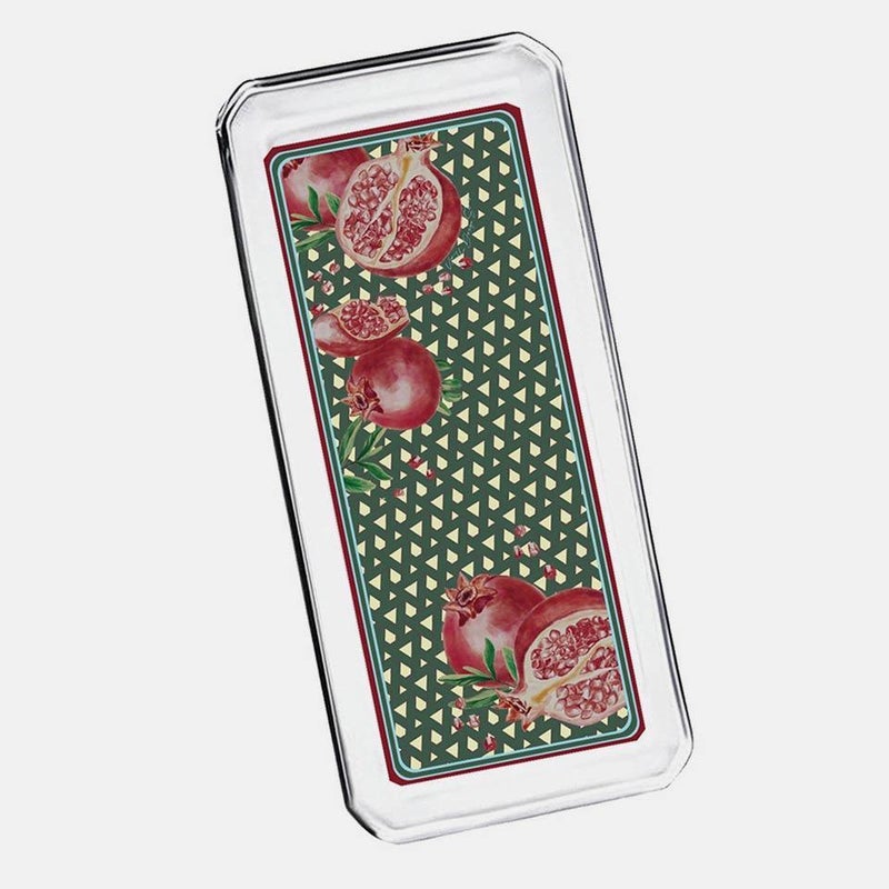 Hazeran Pomegranate Glass Plate