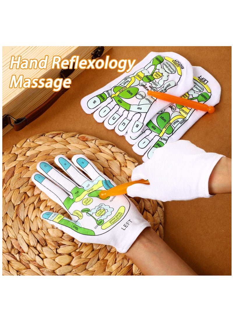 Generic 4-Piece Acupressure Reflexology Tool Set - Includes Tutorial Gloves, Massage Sandals, and Pain Relief Socks for Foot Massage - Ideal for Beginners in Acupoint Therapy.  - Image 3