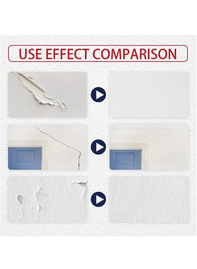 Wall Mending Ointment, 2Pcs Home Wall Repair Cream, 3 in 1 Repair Applicator Wall, Crack Filler for Walls, Patching Plaster Wall Repair,Wall Mending Agent, Hole Patching Kit Wall Drywall  - Image 3