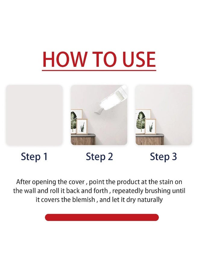 Wall Mending Ointment, 2Pcs Home Wall Repair Cream, 3 in 1 Repair Applicator Wall, Crack Filler for Walls, Patching Plaster Wall Repair,Wall Mending Agent, Hole Patching Kit Wall Drywall  - Image 4