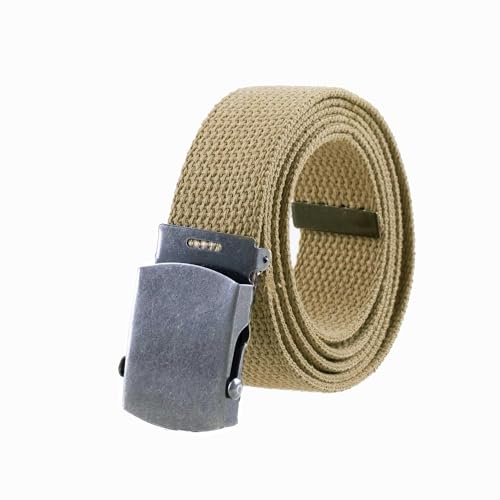Thomas Bates Cargo Cotton Military Web Belt (Khaki) - Image 2