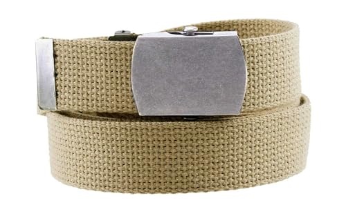 Thomas Bates Cargo Cotton Military Web Belt (Khaki) - Image 4