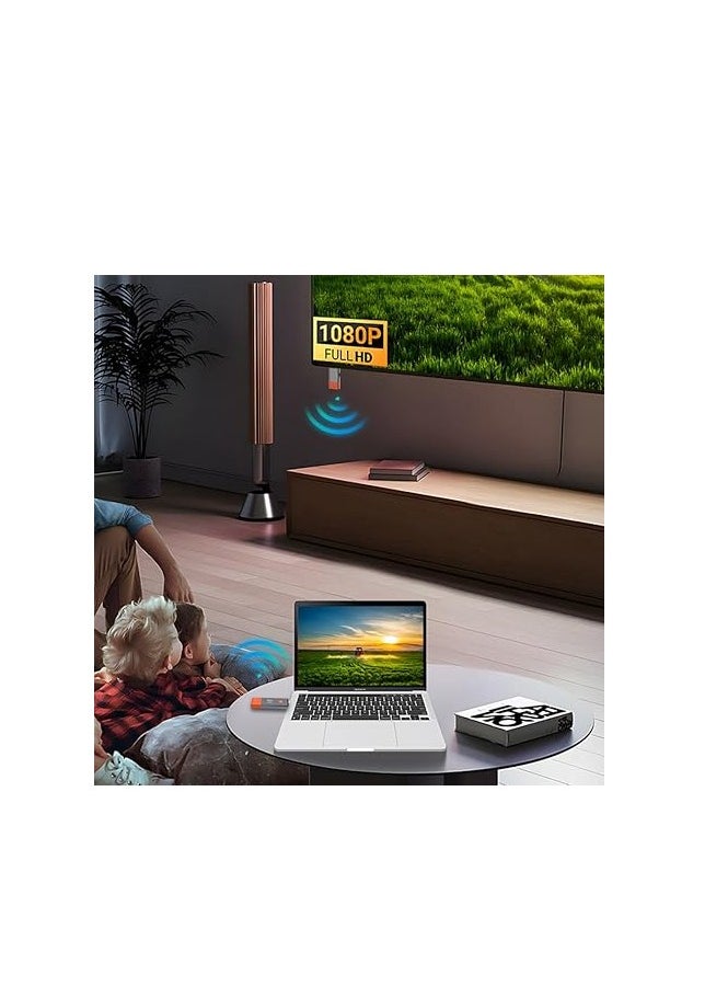 ماركة غير محددة - جهاز إرسال واستقبال HDMI لاسلكي، موسع HDMI لاسلكي خارجي،جهاز إرسال ، محول موسع ،328FT/50M 2.4G/5G، تم إخراج فك تشفير 4K 1080P، لبث الفيديو والصوت من الكمبيوتر المحمول/الكمبيوتر الشخصي/صندوق التلفزيون/جهاز العرض/PS4/PS5 إلى الشاشة/التلفزيون. - Image 1